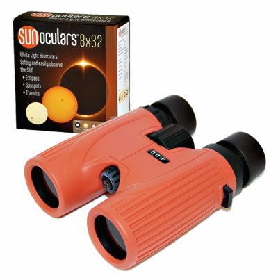 Lunt 8x32 White-Light SUNoculars Solar Binoculars (Red)