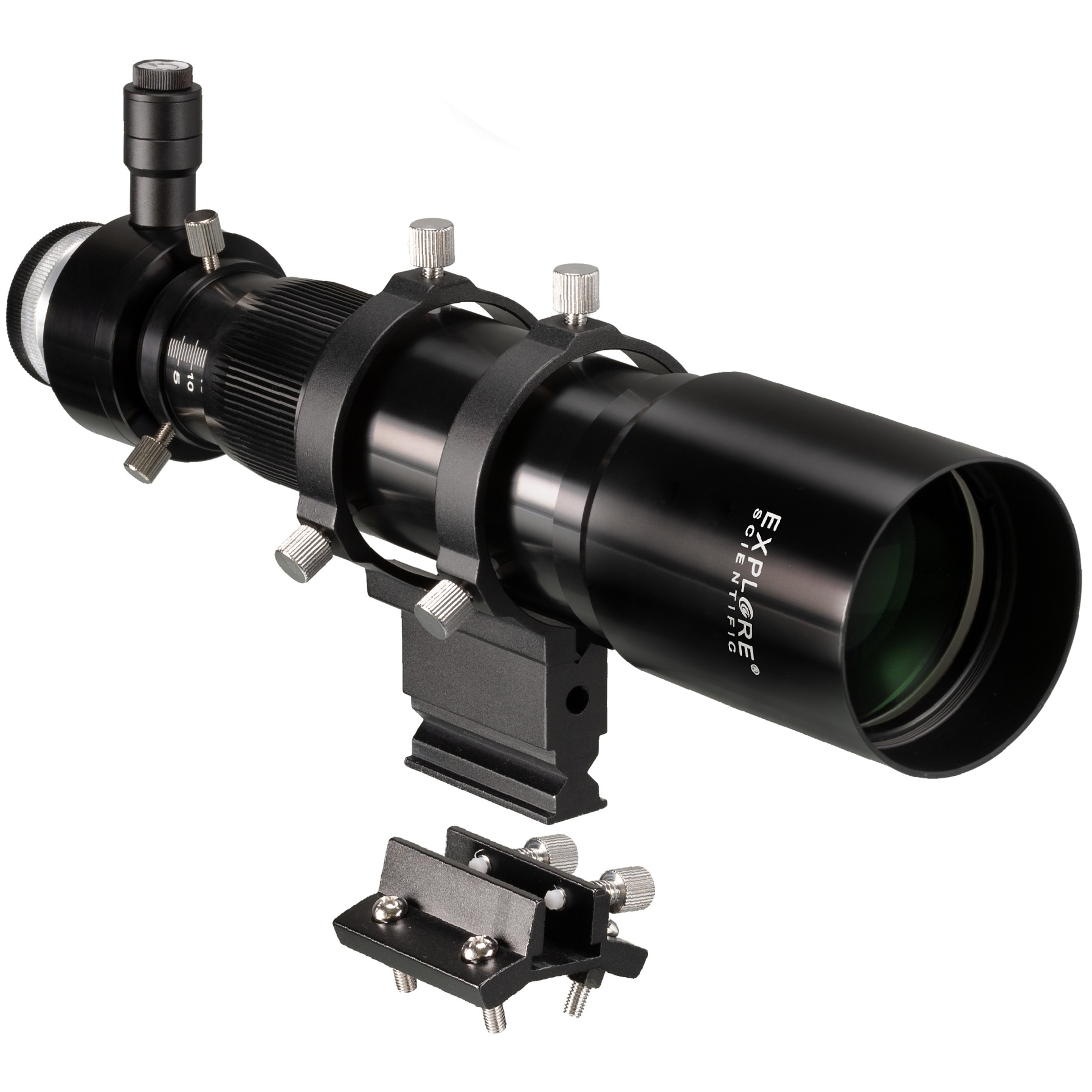 Explore Scientific 10x60 Finder and Guide Scope with Helical Focuser 1.25 inch and T2