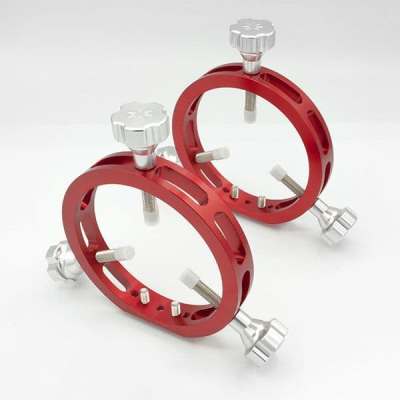 Altair Ultra Light 100mm Guide Scope Rings - Red