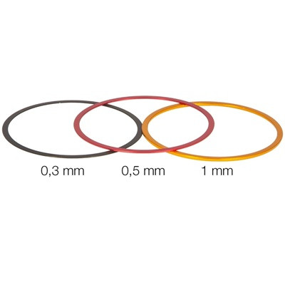Baader T-2 Fine Adjustment rings (0.3-0.5-1.0mm) - Aluminium