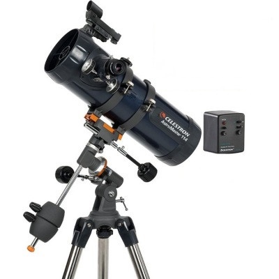 Celestron AstroMaster 114EQ with Motor and Phone Adapter