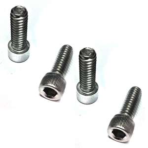 Stainless UNC 1/4 Inch Allen Bolts 3/4 Inch 4 pack