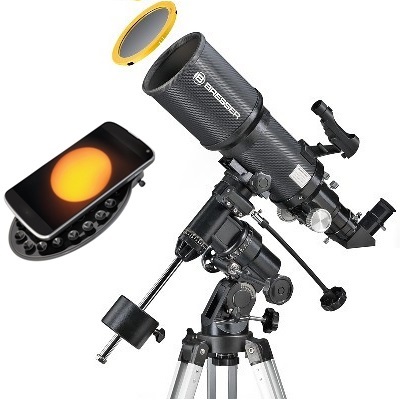 Bresser Polaris 102/460 EQ3 Telescope with Solar Filter