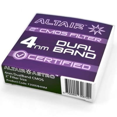 Altair DualBand ULTRA 4nm Certified CMOS Filter 2 Inch & test report