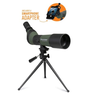 Celestron LandScout 20-60x65mm Angled Zoom Spotting Scope with Tripod and Smartphone Adapter
