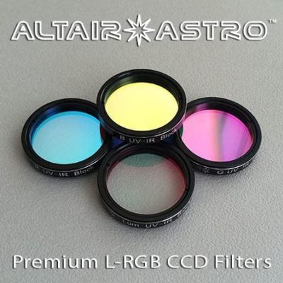 Altair Astro Premium 1.25 Inch LRGB CCD Filter Set UVIR Block and AR Coating