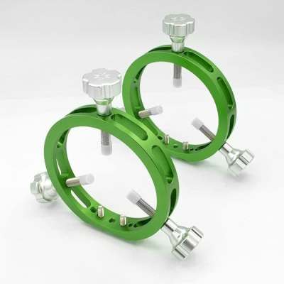 Altair Ultra Light 100mm Guide Scope Rings - Green