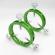 Altair Ultra Light 100mm Guide Scope Rings - Green - view 1