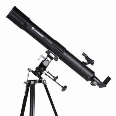 Bresser Taurus 90/900 MPM Refractor Telescope with smartphone adapter & solar filter 
